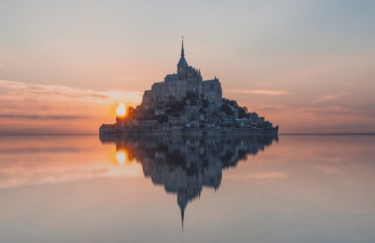Grande marée Mont-Saint-Michel