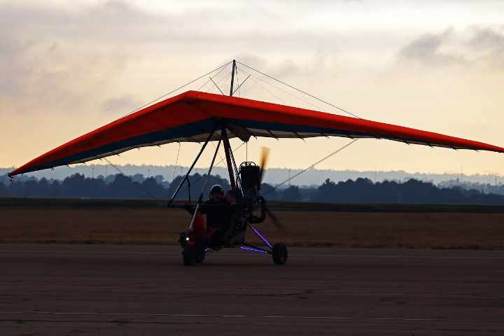 Vol crépuscule ULM Mont Saint Michel